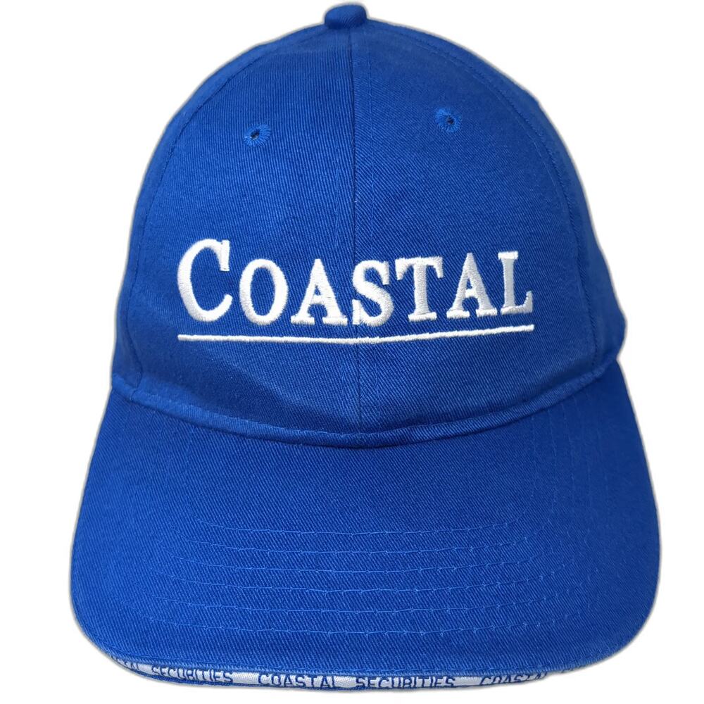 Kati Baseball Cap Blue White One Size Coastal Securities Strapback Hat Corporate